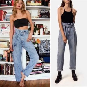 Agolde 90s Reworked Paperbag Belted Jeans